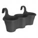 Elho Corsica Easy Hanger Trio ANTHRACITE Planter NWT6907