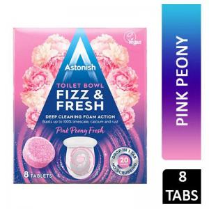 Astonish Fizz & Fresh Pink Peony Toilet Bowl Tabs Pack 8s NWT6913