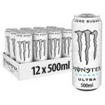 Monster Energy Ultra White Cans 12x500ml NWT6920