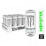 Monster Energy Ultra White Cans 12x500ml NWT6920
