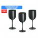 Belgravia Large Black Plastic Champagne Wine Glasses Pack 6’s 480ml (3283) - PACK (6) NWT6925P