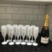 Belgravia White Plastic Champagne Flutes Pack 6s NWT6926
