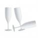 Belgravia White Plastic Champagne Flutes Pack 6’s - PACK (18) NWT6926P