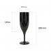 Belgravia Black Plastic Champagne Flutes Pack 6’s NWT6927