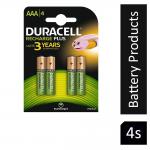 Duracell AAA 900MAH Recharge Plus Battery Pack 4s NWT6957