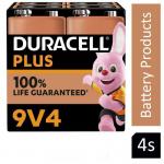 Duracell 9V Plus Power Battery Pack 4s NWT6959