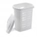 Addis White Linen Laundry Hamper 60 Litre NWT6969