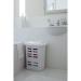 Addis White Linen Laundry Hamper 60 Litre NWT6969