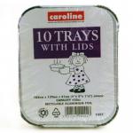 Caroline Foil Trays 450cc Pack 10s (1001) NWT6971