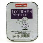 Caroline Foil Trays 450cc Pack 10s (1001) NWT6971