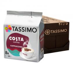 Tassimo Costa Cappuccino Coffee Capsules (168 PodsDrinks) - PACK (5) NWT698P