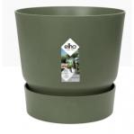 Elho Greenville Round Pot & Base LEAF GREEN 20cm NWT7025