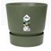 Elho Greenville Round Pot & Base LEAF GREEN 20cm NWT7025