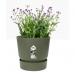Elho Greenville Round Pot & Base LEAF GREEN 20cm NWT7025