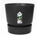 Elho Greenville Round INDOOR Pot & Base LIVING BLACK 20cm NWT7027