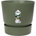 Elho Greenville Round Pot & Base LEAF GREEN 30cm NWT7033