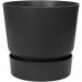 Elho Greenville Round Pot & Base LIVING BLACK 30cm NWT7035