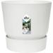 Elho Greenville Round Pot & Base WHITE 40cm NWT7036