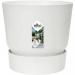 Elho Greenville Round INDOOR Pot & Base WHITE 40cm - PACK (3) NWT7036P