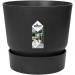 Elho Greenville Round Pot & Base LIVING BLACK 40cm NWT7039