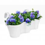 Elho Corsica Easy Hanger Trio WHITE Planter NWT7044