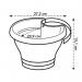 Elho Corsica Drainpipe Clicker Flower Pot 24cm WHITE NWT7047