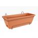 Elho Allin1 50cm Balcony Planter Set TERRACOTTA  - PACK (5) NWT7049P