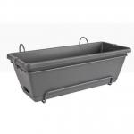 Elho Allin1 50cm Balcony Planter Set ANTHRACITE NWT7050