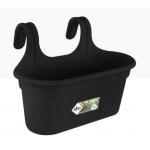 Elho Easy Hanger Large Twin Pot LIVING BLACK - PACK (5) NWT7068P