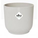 Elho Vibes Fold Round 14cm Display Pot SILKY WHITE - PACK (8) NWT7087P