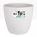Elho Brussels Large Round Wheeled Pot 40cm WHITE NWT7104