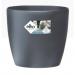 Elho Brussels Large Round Wheeled Pot 40cm ANTHRACITE NWT7105