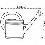 Elho Green Basics Stylish Watering Can 10L ANTHRACITE - PACK (6) NWT7107P