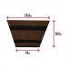 Fixtures Barrel Design Light Brown Trough 50.8cm x 25.4cm x 19cm NWT7137