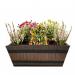 Fixtures Barrel Design Light Brown Trough 50.8cm x 25.4cm x 19cm NWT7137