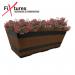 Barrel Design Tan Trough L50cm x W25.5cm x H19.5cm NWT7137
