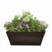 Fixtures Barrel Design Brown Trough 50.8cm x 25.4cm x 19cm NWT7138