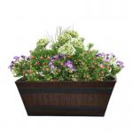 Fixtures Barrel Design Dark Brown Large Trough L50cm x W25.5cm x H19.5cm NWT7138