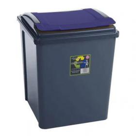 Wham Recycle It Blue Bin & Lid 50 Litre - PACK (96) NWT7161P