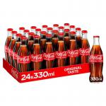 Coca Cola GLASS Bottles 24x330ml NWT7188