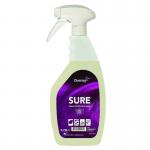 Diversey SURE Cleaner Disinfectant Eco Spray 750ml, Plant Based, 100% Biodegradable - PACK (6) NWT7195P