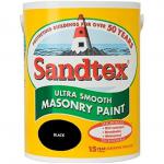 Sandtex Retail Ultra Smooth Masonry Black 5L NWT7204