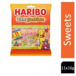 Haribo Tangfastics Mini Packs 11 x 16g - PACK (10) NWT7242P
