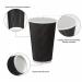 Belgravia 8oz Triple Walled Black Ripple Paper Cups 25s NWT728