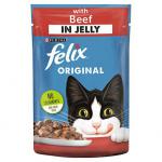 Felix Cat Pouch Beef In Jelly 20x100g NWT7286