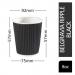 Belgravia 8oz Triple Walled Black Ripple Paper Cups 25s - PACK (20) NWT728P