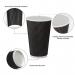 Belgravia 8oz Triple Walled Black Ripple Paper Cups 25s - PACK (20) NWT728P