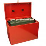 Cathedral A4 Red Metal File Box NWT7296