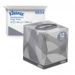 Kleenex Facial Tissue Cube 8834, 2 Ply Boxed Tissues, 12 Tissue Boxes x 88 NWT7344