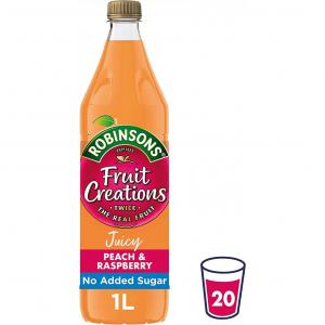 Robinsons Fruit Creations Peach & Raspberry Squash 1 Litre No